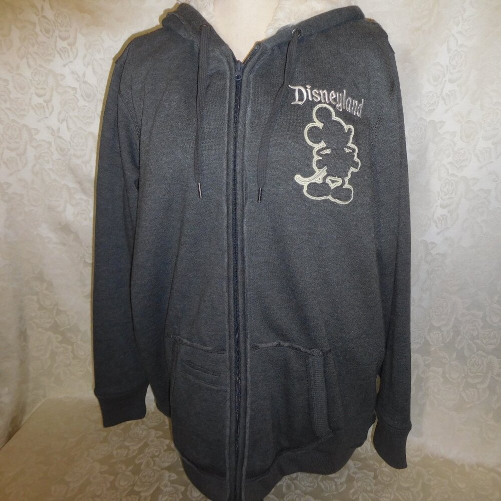 1X Authentic Disneyland Mickey Mouse zippered hoodie